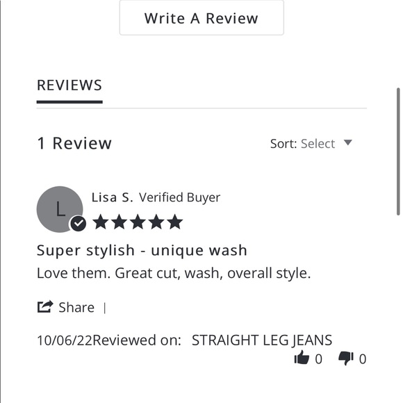 Oak + Fort dark washed straight leg jeans - Picture 4 of 5